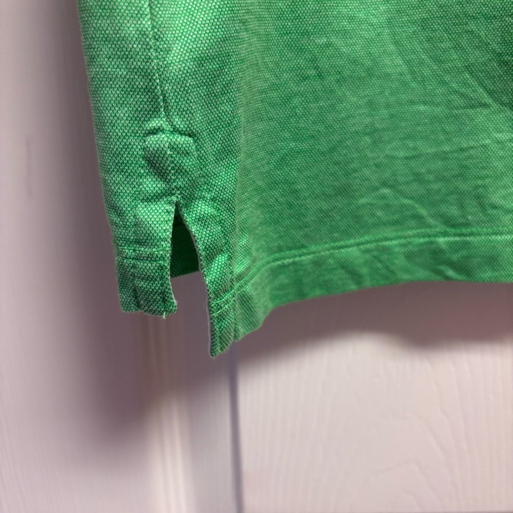 Peter Millar Green MASTERS Polo with White Trim Classic! Ladies Size Medium - Picture 6 of 9